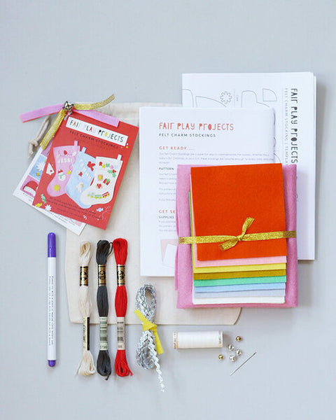 Felt Charm Stocking Kit - Linzis